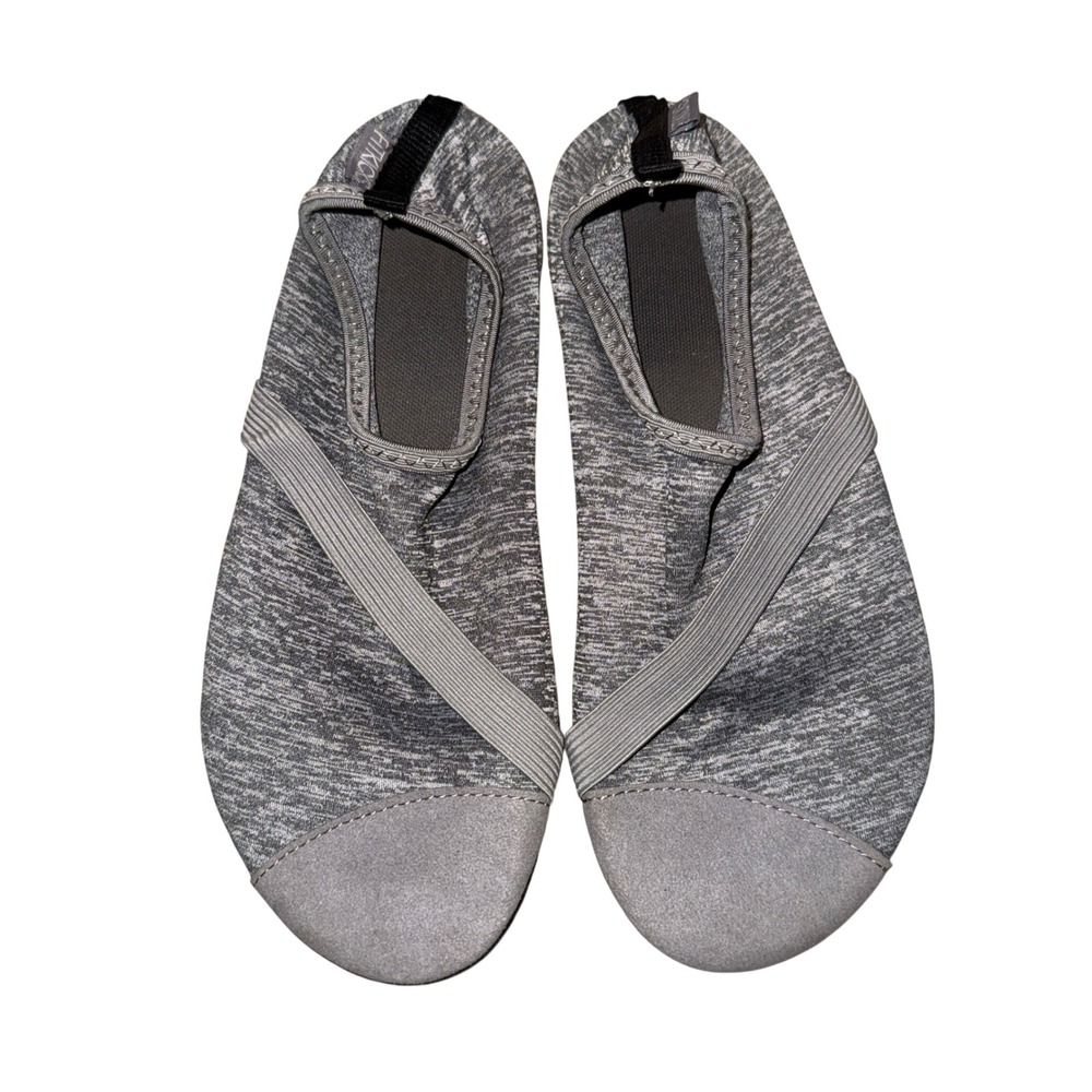 Fitkicks classic Barefoot Gray Minimalist Water Shoes Slip On size large 8.5-9.5